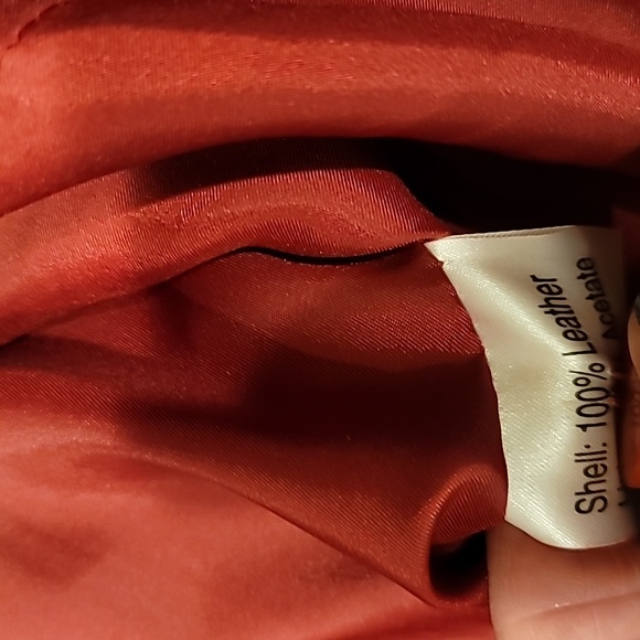 Anonymous John Carlisle Red Leather Jacket - SZ L - Picture 7 of 10